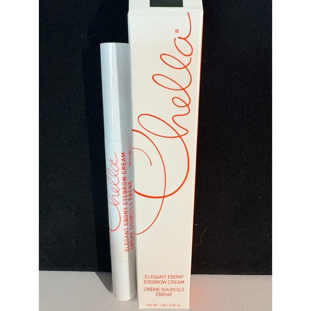 Chella‎ Elegant Ebony Eyebrow Cream 0.06 oz NEW NIB Black Brow Liner